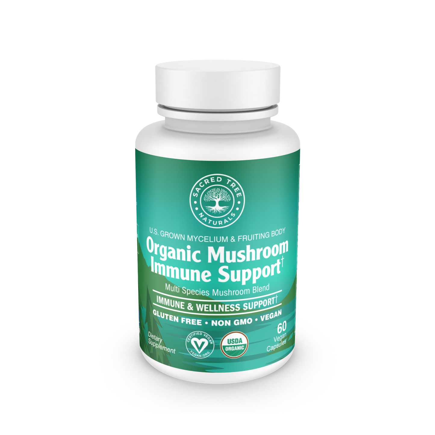 Organic Mushroom Immune Support - 9 Mushroom Blend Capsules