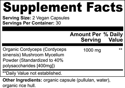 Organic Cordyceps Mushroom